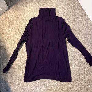 Merona Deep Purple Turtleneck Knit Top